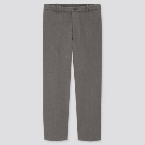 Uniqlo Smart Comfort Ankle Length (2020 Season) Men's Trousers Grey | MJPAGH135