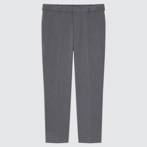 Uniqlo Smart Comfort Ankle Length (2021 Season) Men's Trousers Grey | KAHZNE374