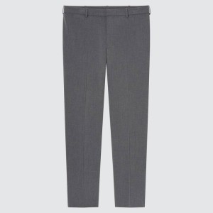 Uniqlo Smart Comfort Ankle Length (Long) (2021 Season) Men's Trousers Grey | RGEJAW512