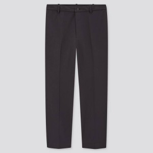 Uniqlo Smart Comfort Ankle Length (Long) Men's Trousers Navy | WMVCKY182