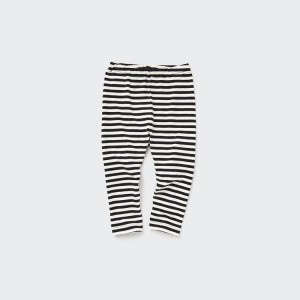 Uniqlo Striped Baby Leggings Black | VHLOKG912