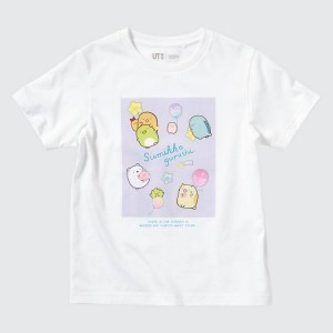 Uniqlo Sumikkogurashi Ut Graphic Kids' T Shirts White | FXGVKR387