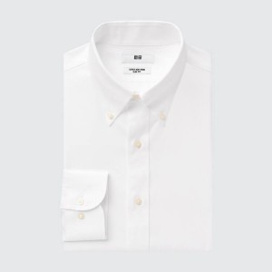 Uniqlo Super Non-iron Slim Fit Men's Shirts White | NWLARD391