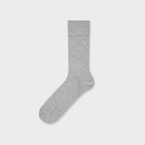 Uniqlo Supima Cotton Links Checked Men's Socks Grey | JTLGQR246