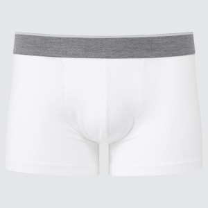 Uniqlo Supima Cotton Low Rise Boxer (2021 Season) Men's Underwear White | ADTVMI175