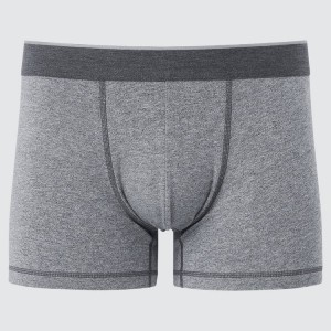 Uniqlo Supima Cotton Low Rise Boxer Men's Underwear Grey | NXEWBA190