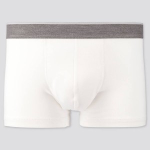 Uniqlo Supima Cotton Low Rise Trunks (2021 Season) Men's Underwear White | LFVWHE816