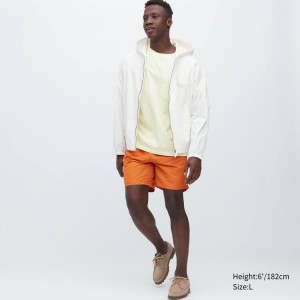 Uniqlo Swim Active Men's Shorts Orange | ELDSQC387