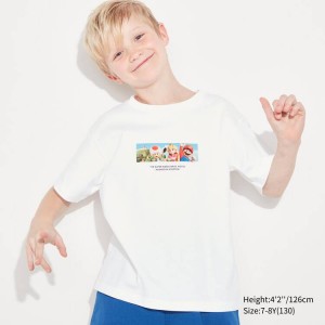 Uniqlo The Super Mario Bros Movie Ut Graphic Kids' T Shirts White | TIYKBC374