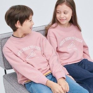 Uniqlo Ultra Stretch Kids' Sweatshirts Pink | YBWPQH503