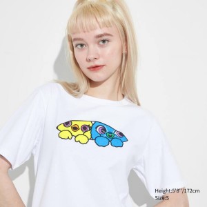 Uniqlo Utgp2023 Mfa Graphic Women's T Shirts White | CQBUDY709