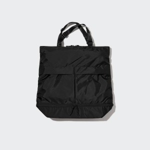 Uniqlo Utility Two-way Men's Bags Black | EWAOSJ984