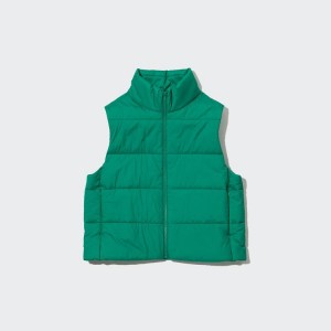 Uniqlo Warm Padded Women's Jackets Green | DSQCYN359