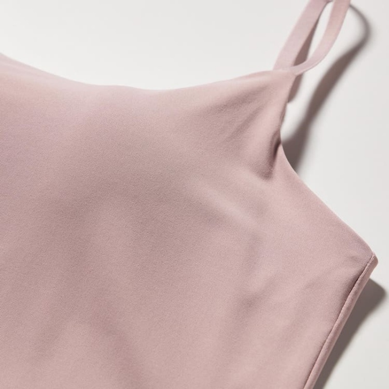 Uniqlo Airism Camisole Women's Bras Pink | XIJCES754