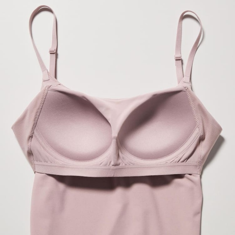 Uniqlo Airism Camisole Women's Bras Pink | XIJCES754