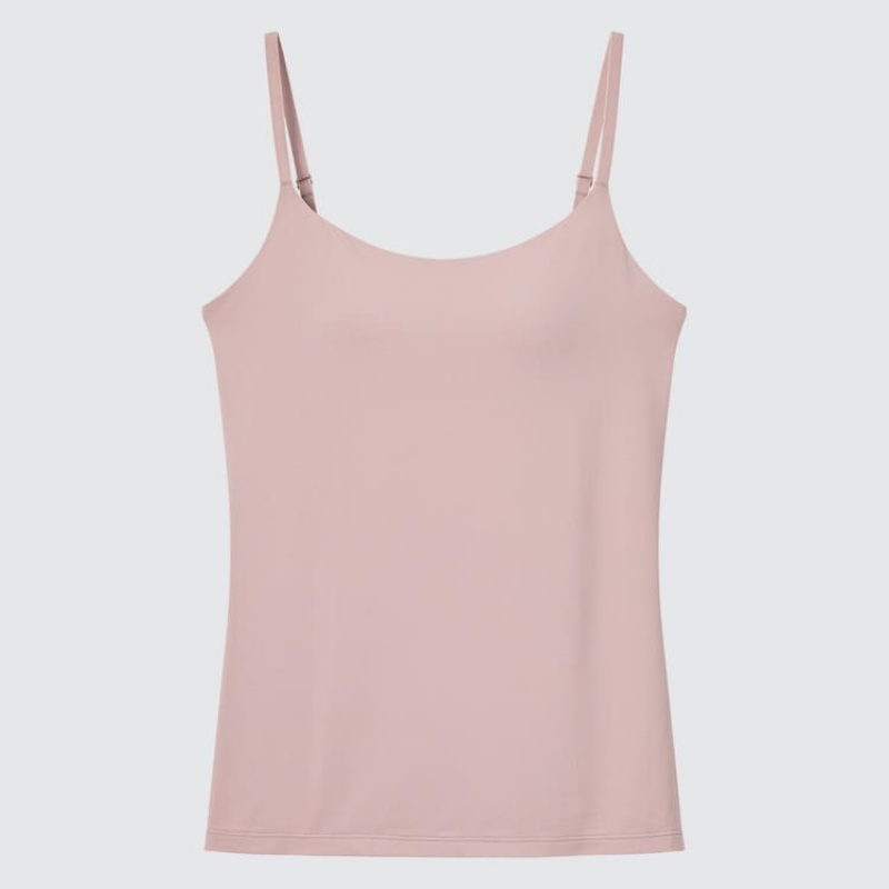 Uniqlo Airism Camisole Women\'s Bras Pink | XIJCES754