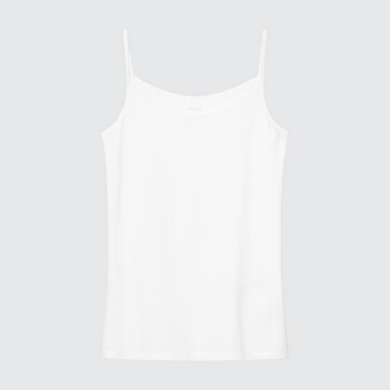 Uniqlo Airism Camisole Women\'s Tops White | GFDLPQ568