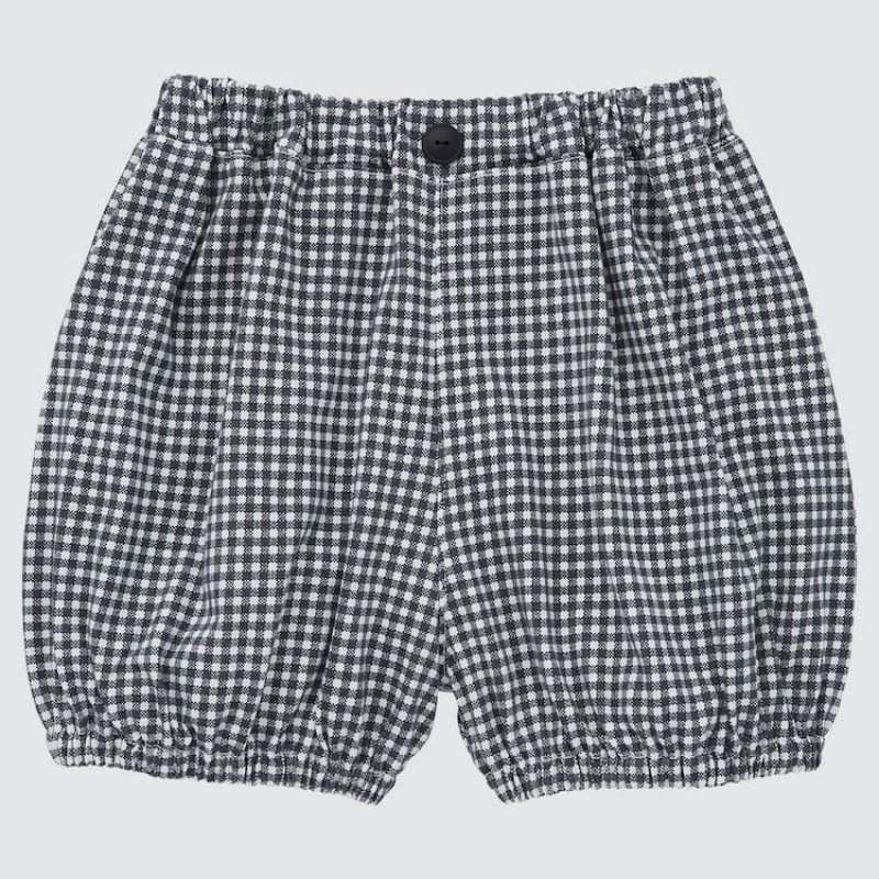 Uniqlo Airism Cotton Balloon Easy Baby Shorts Black | DWRLKG427