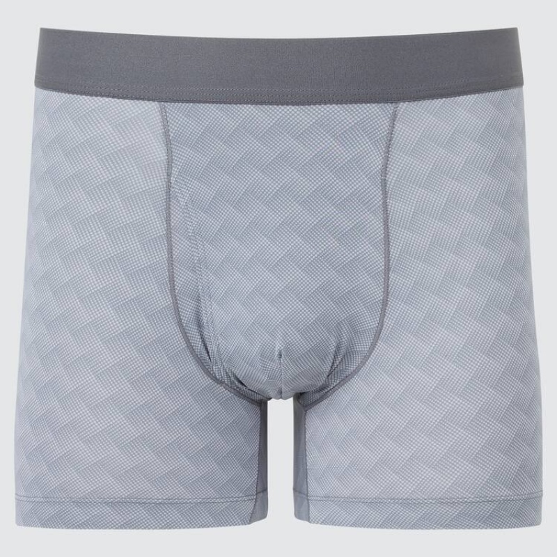 Uniqlo Airism Gradation Boxers Men\'s Underwear Grey | WVUXBT019