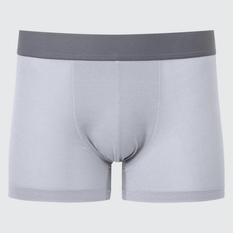 Uniqlo Airism Heather Low Rise Boxers Men\'s Underwear Light Grey | JIWOAY401