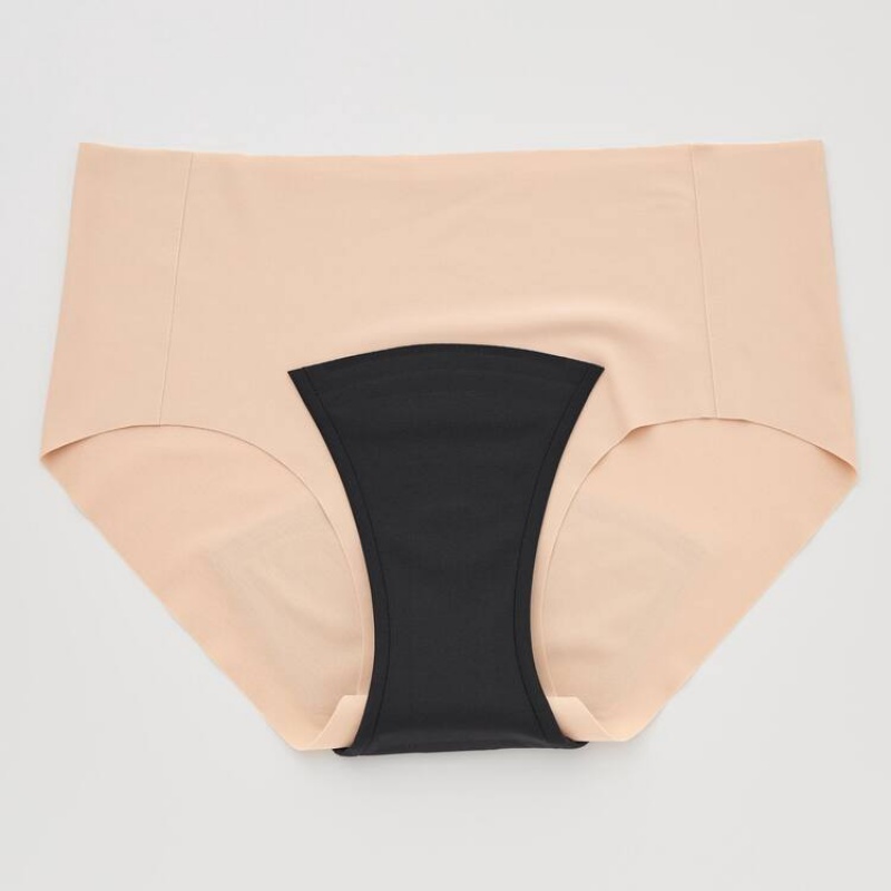 Uniqlo Airism Hiphugger Period Pants (Light Absorbency) Women's Underwear Coral | LIAQOC698