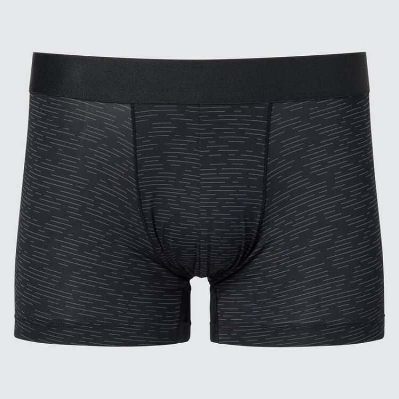 Uniqlo Airism Low Rise Boxers Men\'s Underwear Black | EICVRL380