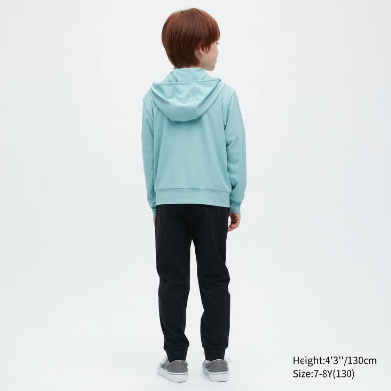 Uniqlo Airism Mesh Uv Protection Kids' Hoodie Green | WBOTFE920