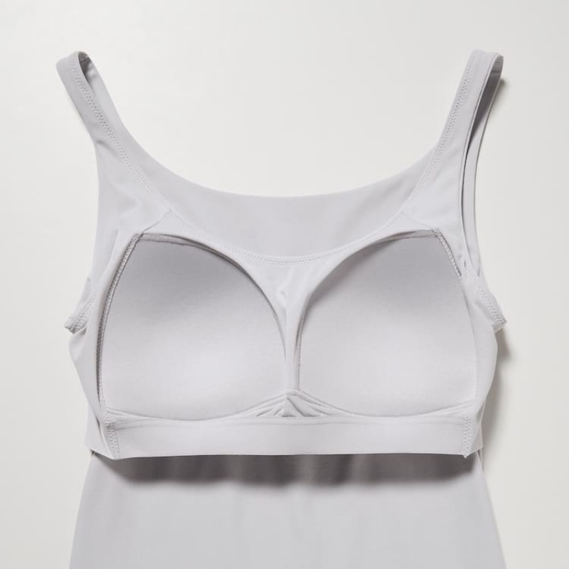 Uniqlo Airism Sleeveless Women's Bras Grey | VYXDHF278