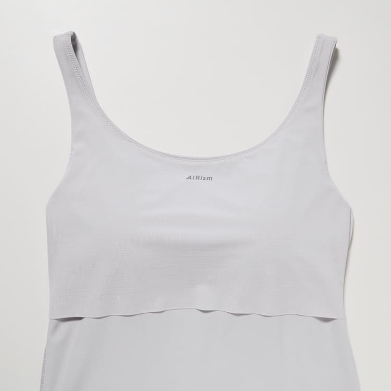 Uniqlo Airism Sleeveless Women's Vest Grey | RUBXIL941