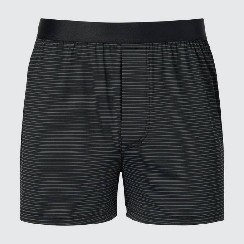 Uniqlo Airism Trunks Men\'s Underwear Black | WHBLAS570