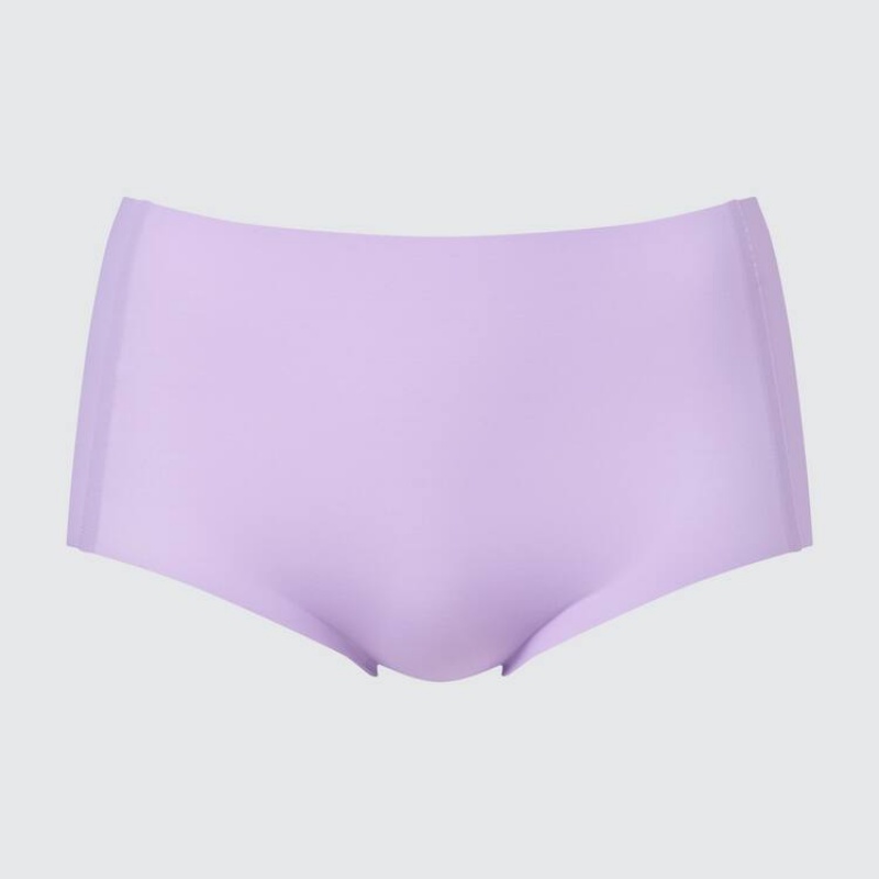 Uniqlo Airism Ultra Seamless High Rise Women\'s Underwear Purple | TEHAKL304