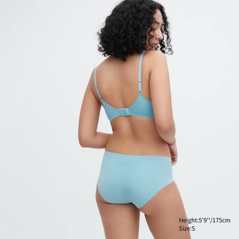 Uniqlo Airism Ultra Seamless Hiphugger Women's Underwear Blue | YILMBJ039