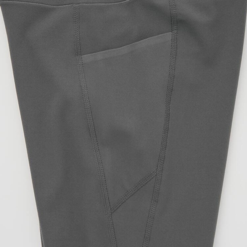 Uniqlo Airism Uv Protection With Pockets (Long) Women's Leggings Grey | VKRXUD564