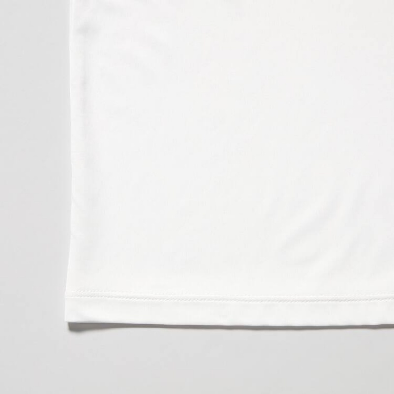 Uniqlo Airism V Neck Short Sleeved Men's T Shirts White | FPEWGV436