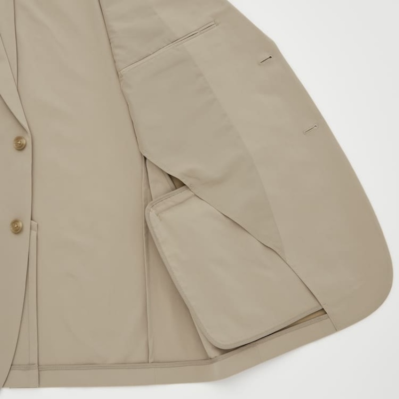 Uniqlo Airsense Ultra Light Men's Jackets Beige | HCYPSE812