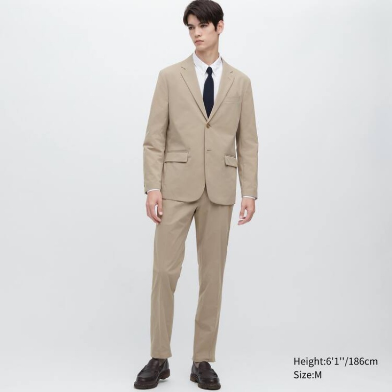 Uniqlo Airsense Ultra Light Men's Jackets Beige | AELWCI479