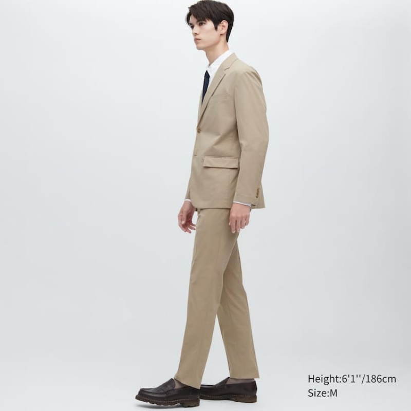 Uniqlo Airsense Ultra Light Men's Jackets Beige | AELWCI479