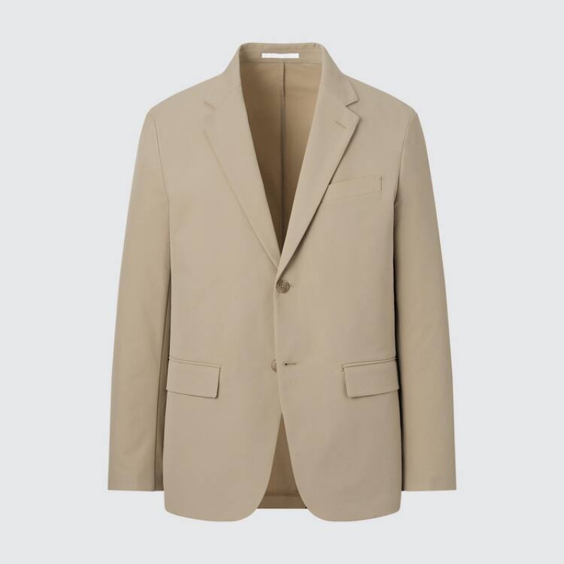 Uniqlo Airsense Ultra Light Men's Jackets Beige | AELWCI479