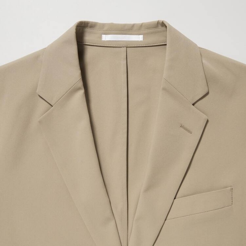 Uniqlo Airsense Ultra Light Men's Jackets Beige | AELWCI479