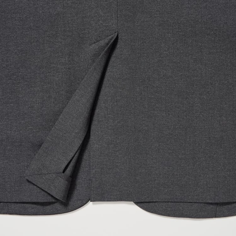 Uniqlo Airsense Ultra Light Wool-like Men's Suits Dark Grey | PXRNSZ841