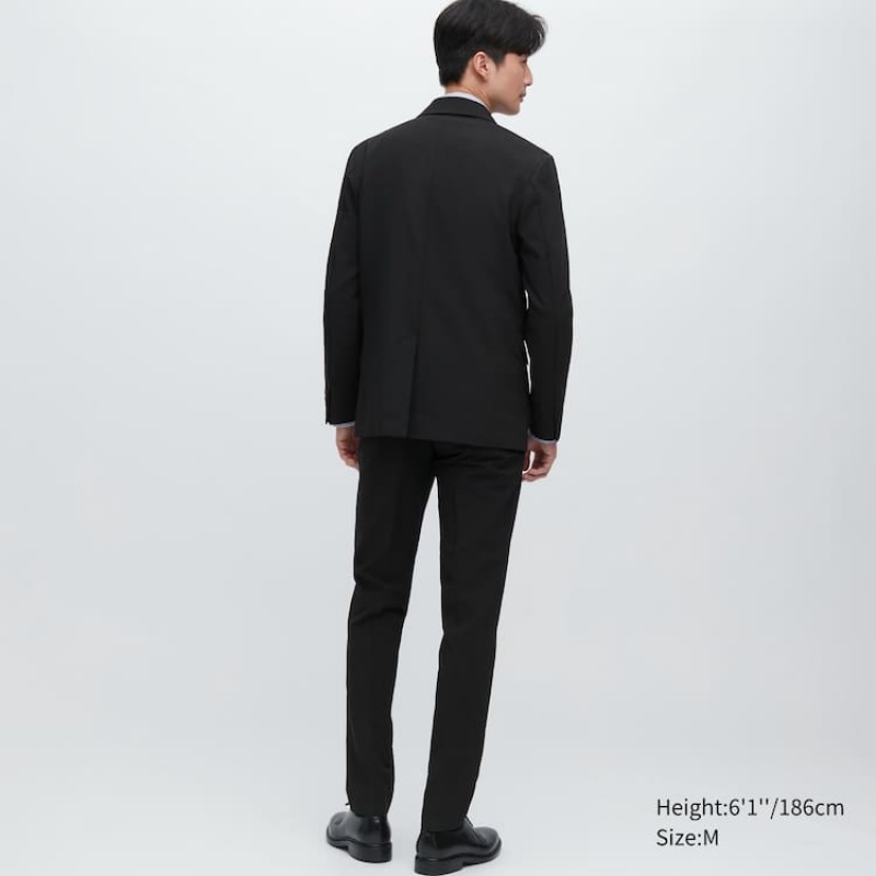 Uniqlo Airsense Ultra Light Wool-like Men's Jackets Black | YPZQHN401