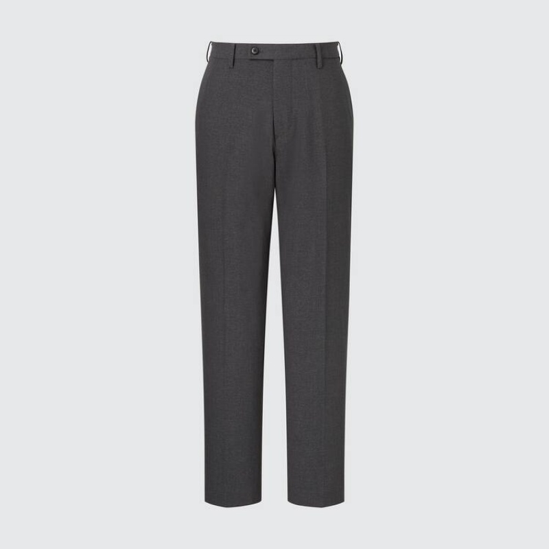 Uniqlo Airsense Ultra Light Wool-like (Short) Men's Trousers Dark Grey | LKXEQM021