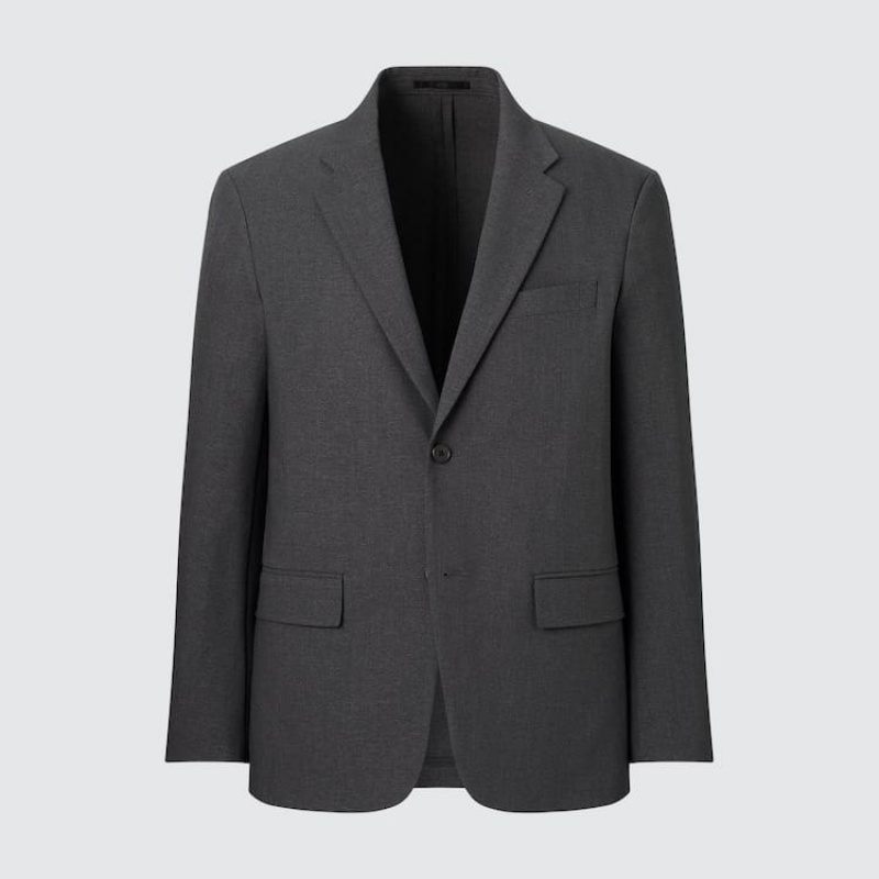 Uniqlo Airsense Ultra Light Wool-look Men's Jackets Dark Grey | TKHYRS149