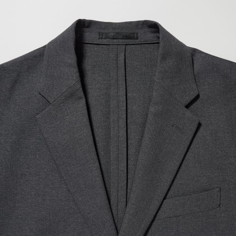 Uniqlo Airsense Ultra Light Wool-look Men's Jackets Dark Grey | TKHYRS149