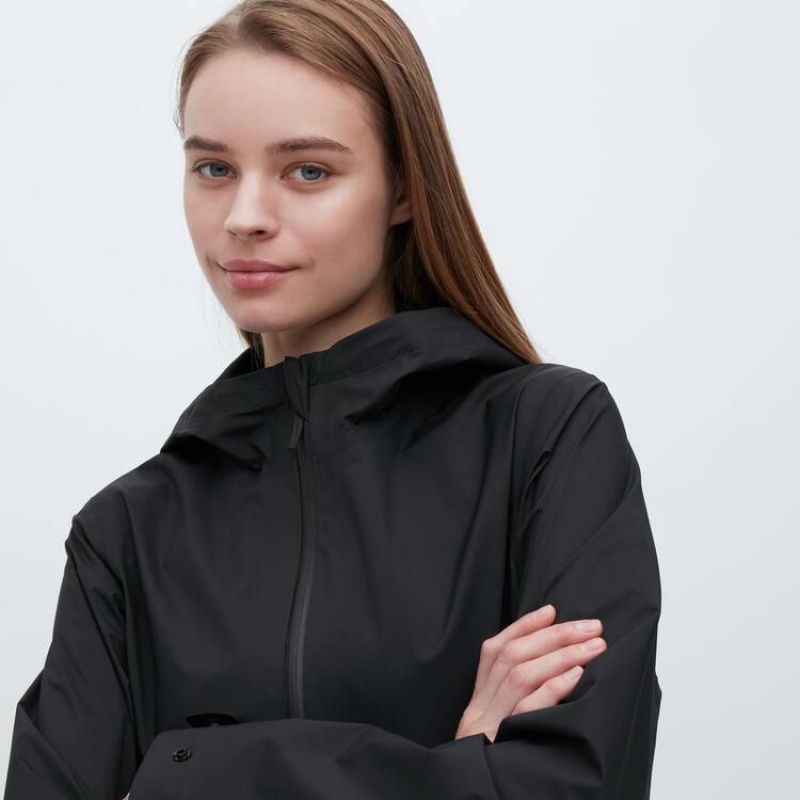 Uniqlo Blocktech Women's Parka Black | UYMTAQ902