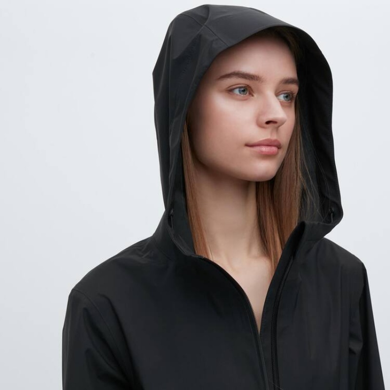 Uniqlo Blocktech Women's Parka Black | UYMTAQ902