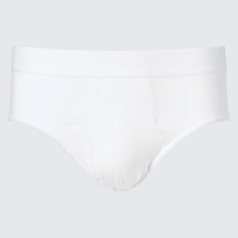 Uniqlo Briefs Men\'s Underwear White | FWCXUQ847