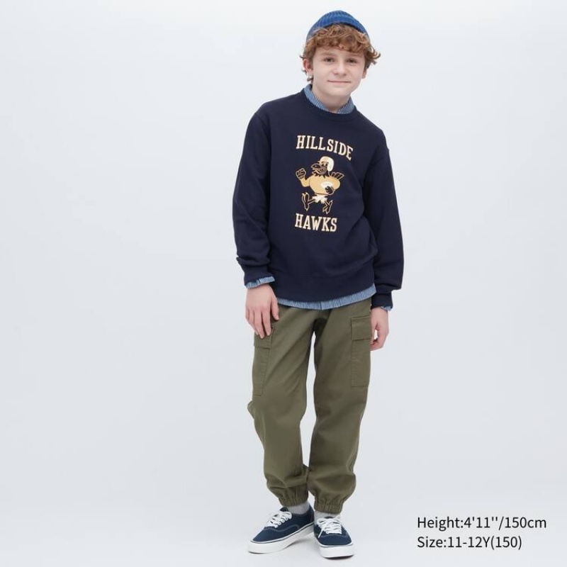 Uniqlo Cargo Jogger Kids' Jogger Olive | VQZTOP073