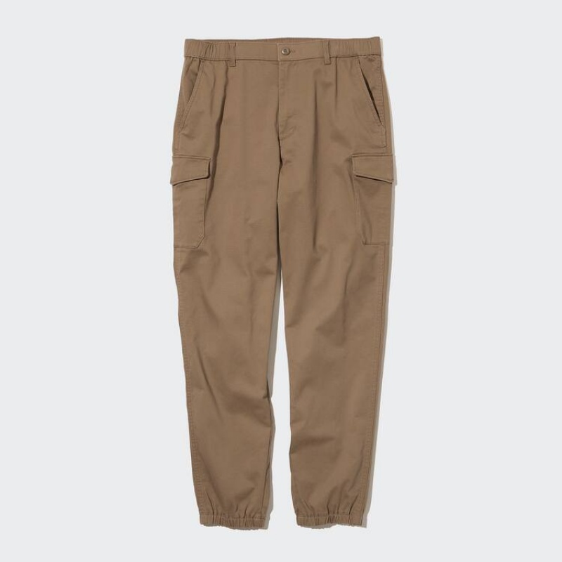 Uniqlo Cargo Jogger (Long) Men's Trousers Brown | FBJHXC524