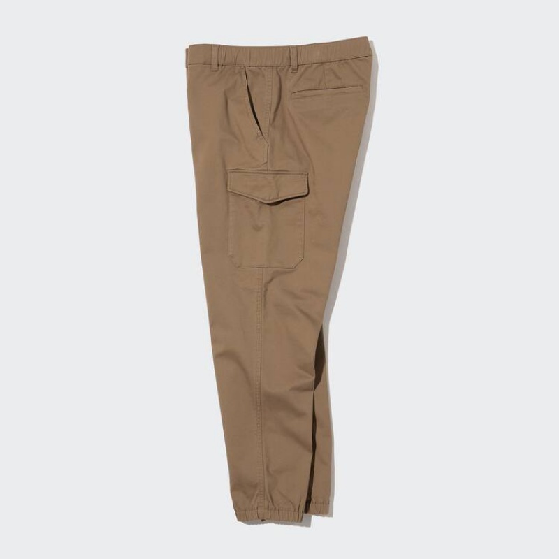 Uniqlo Cargo Jogger Men's Trousers Khaki | ZVDNJW695